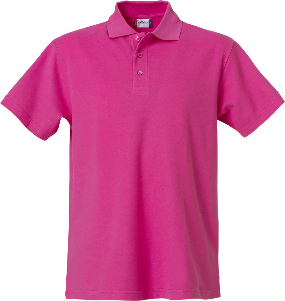 Clique - Basic Polo - Helder kersen