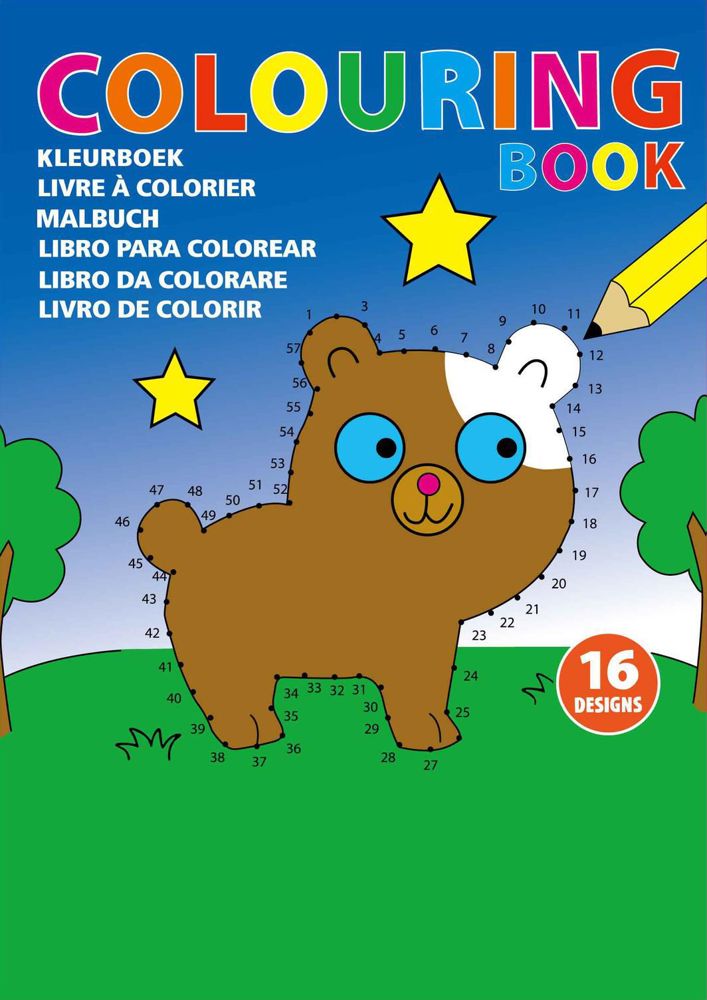 Kartonnen kleurboek Constanze