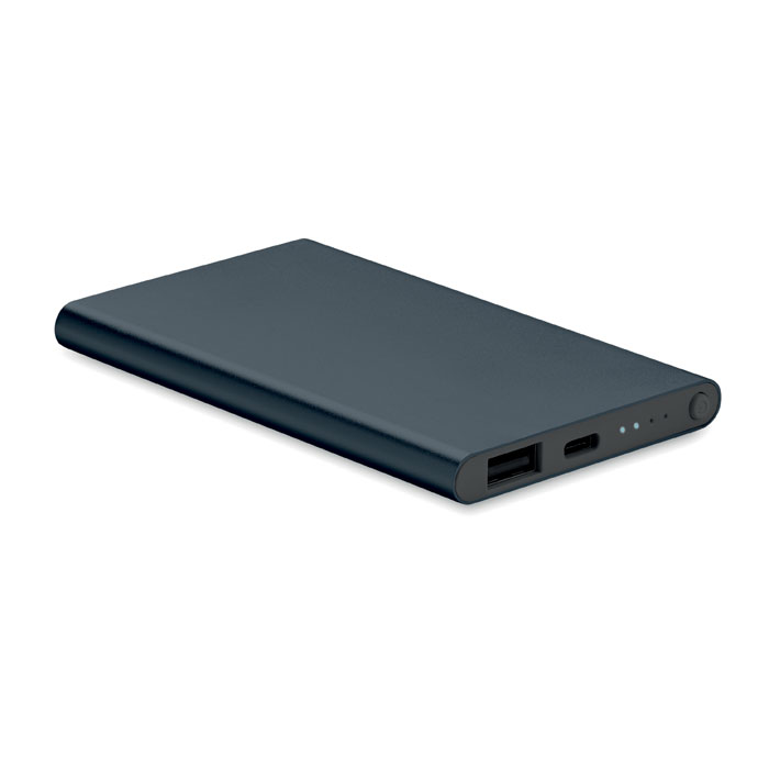 POWERFLAT C - 4000 mAh Power Bank Type C - Marineblauw