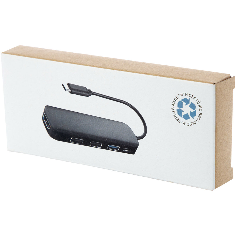 Loop RCS gerecyclede plastic multimedia-adapter USB 2.0-3.0 met HDMI-poort