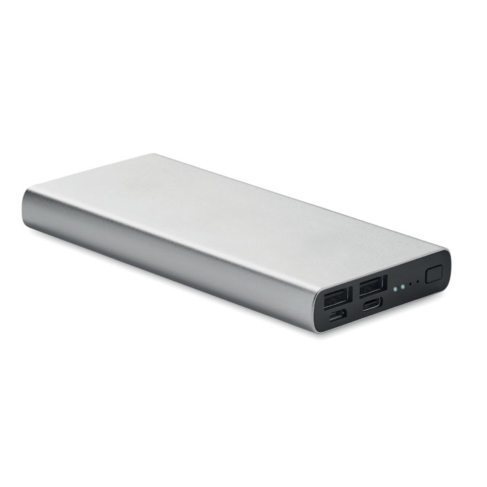 POWERFLAT 10C - 10000 mAh powerbank - Mat Zilver