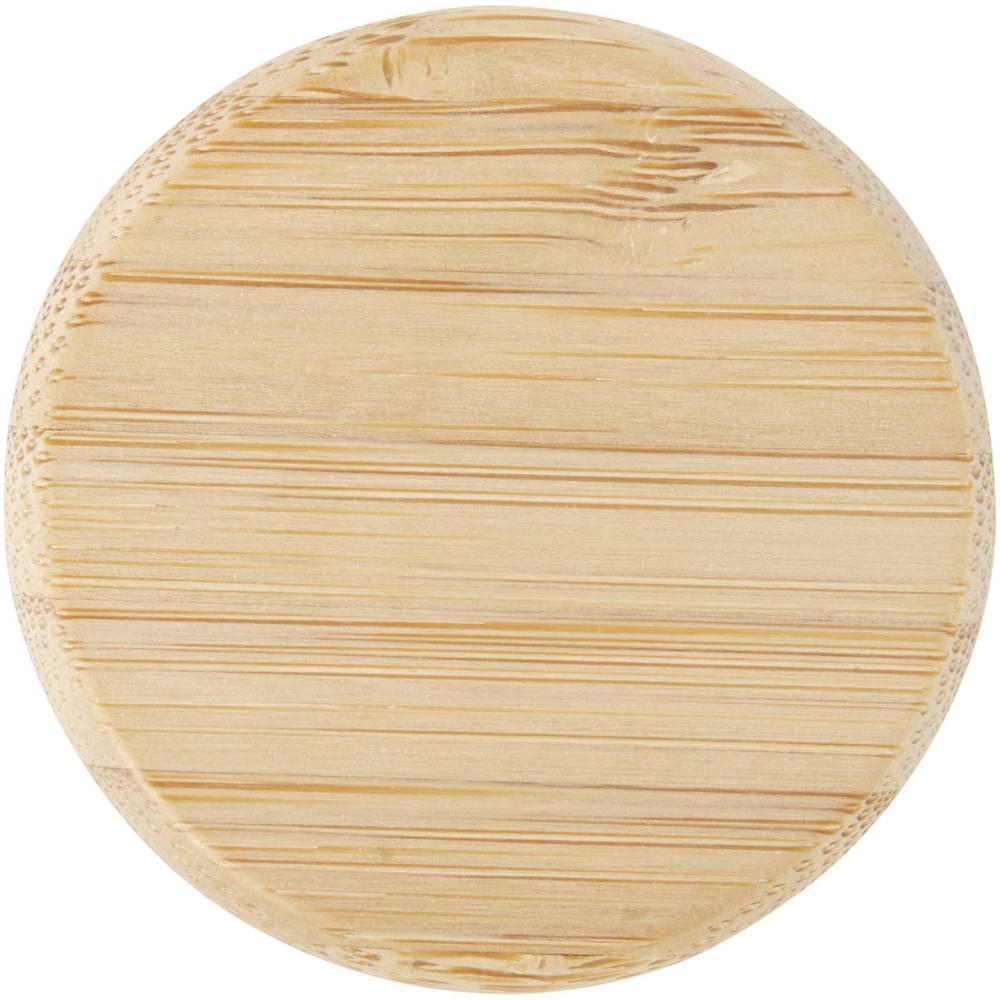 Porto 500 ml glazen waterfles met siliconen handgreep en bamboe deksel 