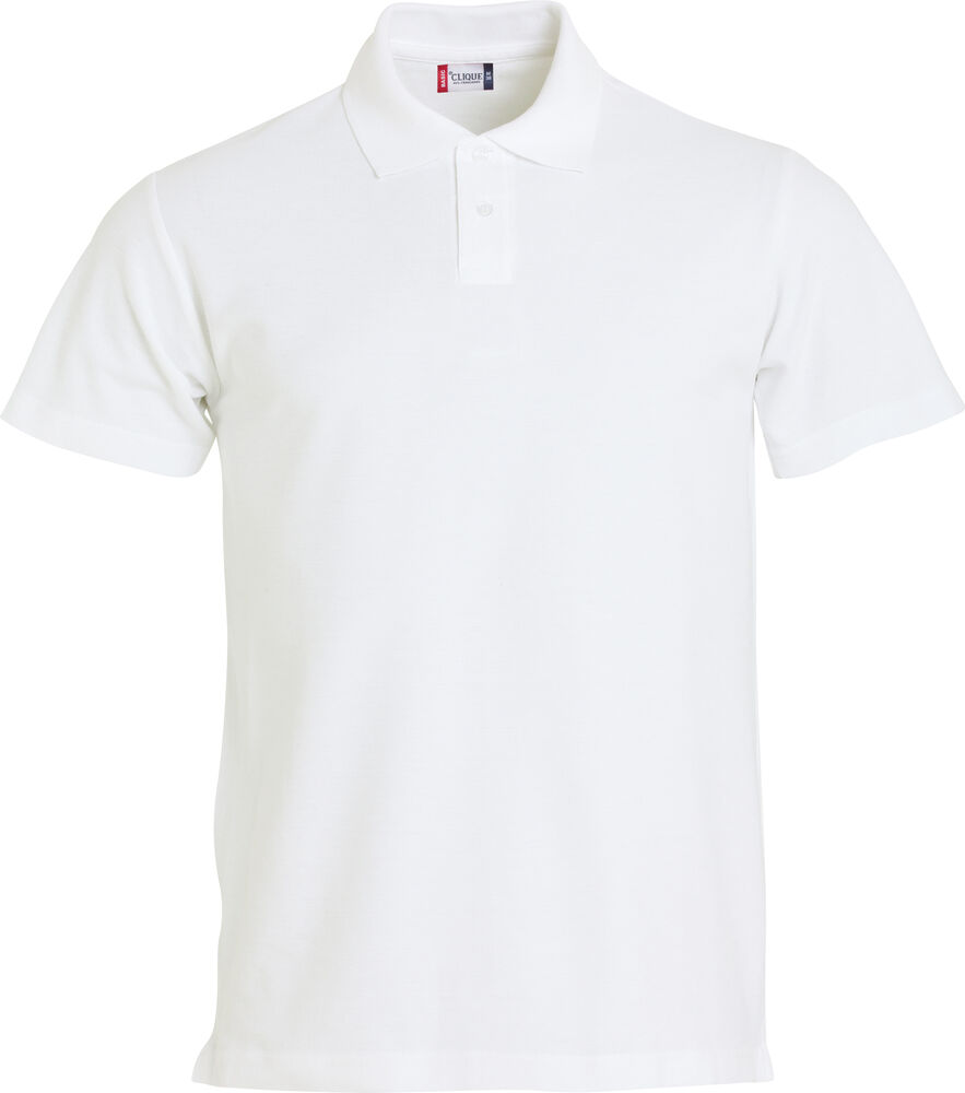 Clique - Basic Polo S/S Junior - Wit