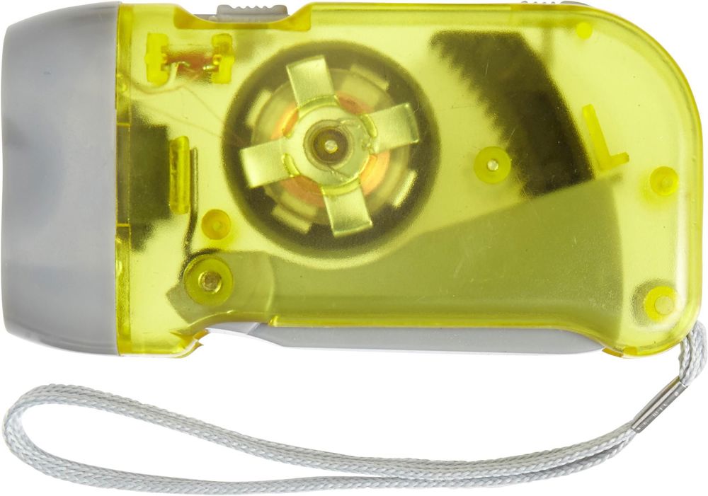 ABS dynamo zaklamp Tristan - Geel