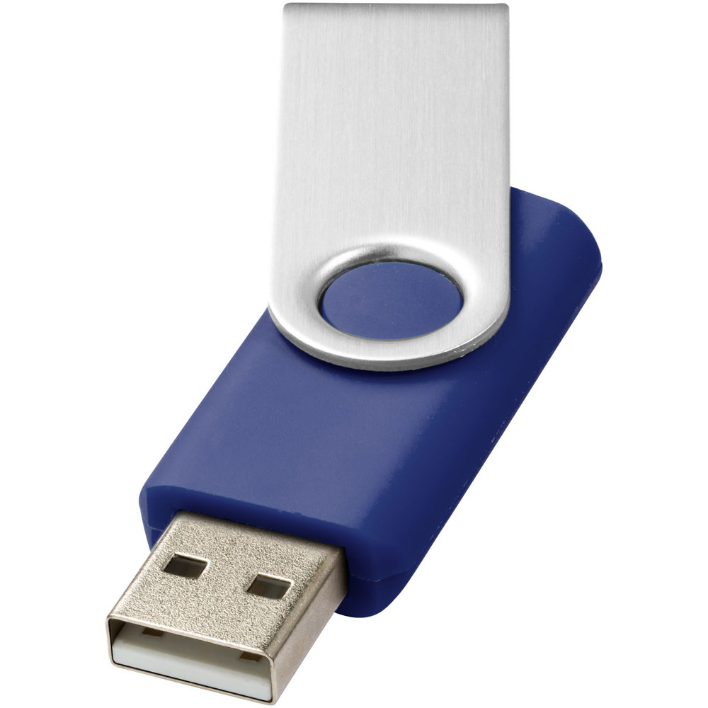 Rotate-basic USB 2GB - Blauw, Zilver